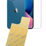Iphone 13mini Kırılmaz Cam Koruyucu Dcx-9h Tempered Ön Ekran Arka Panel Şase Tam Korumalı Şeffaf