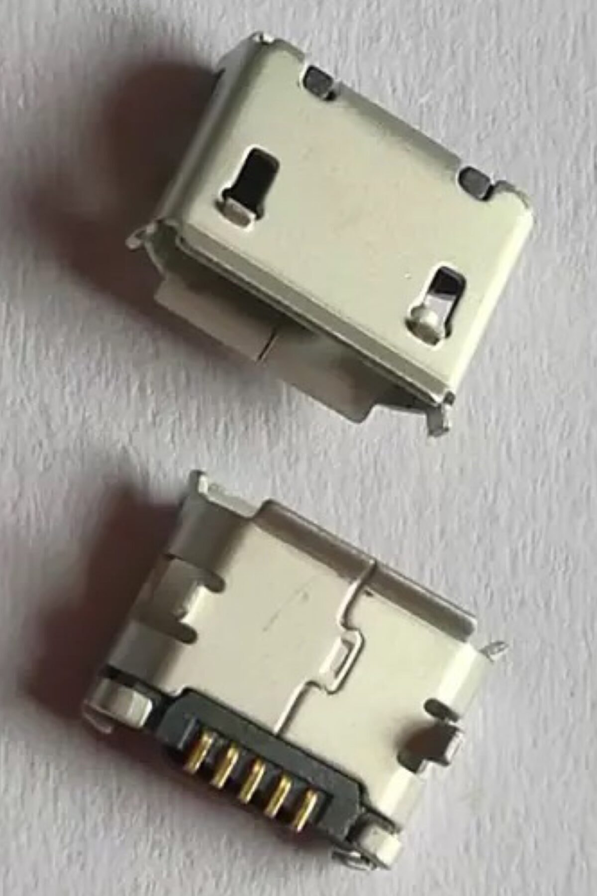 0_org_zoom Universal 20 Adet Mikro Usb Soketi 5 Pin Altın Uçlu Micro Usb Şarj Giriş Soketi Isıya Dayanıklı - Görsel 1