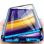 Iphone Xsmax Mıknatıslı Alüminyum Bumper 360 Tam Koruma Ön Ve Arka Cam Kapaklı Kılıf