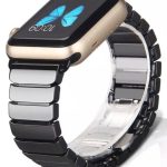 Apple Watch Seramik Kaplamalı Kordon 2 3 4 5 6 Se 42mm 44mm Uyumlu Kayış Bileklik Pro Dizayn Siyah