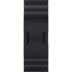 Apple Watch Metal Kordon 2 3 4 5 6 Se 42mm 44mm Uyumlu Kayış Bileklik Baklalı Siyah Paslanmaz