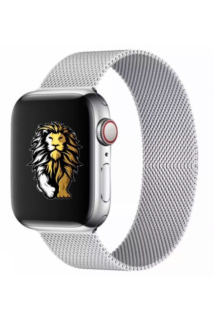 Apple Watch Kordon 2 3 4 5 6 Se 42mm 44mm Uyumlu Kayış Bileklik Milanese Loop Kordon Metalik Gri