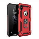 Iphone X Vega Silikon Tam Korumalı Yüzüklü Araç Tutucu Destekli Kılıf Armor Stand