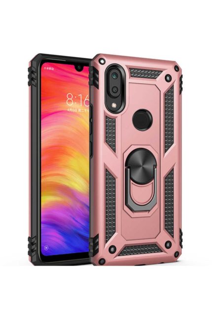 Samsung A20 - A30 Vega Silikon Tam Korumalı Yüzüklü Araç Tutucu Destekli Kılıf Armor Stand