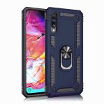 Samsung A50 Vega Silikon Tam Korumalı Yüzüklü Araç Tutucu Destekli Kılıf Armor Stand
