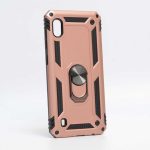 Samsung A10 Vega Silikon Tam Korumalı Yüzüklü Araç Tutucu Destekli Kılıf Armor Stand