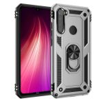 Xiaomi Redmi Note8 Vega Silikon Tam Korumalı Yüzüklü Araç Tutucu Destekli Kılıf Armor Stand