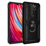 Xiaomi Redmi Note8 Pro Vega Silikon Tam Korumalı Yüzüklü Araç Tutucu Destekli Kılıf Armor Stand