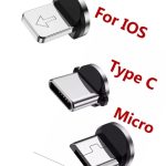 6 Adet Plug Karışık Usb Yedek Başlık Işıklı Mıknatıslı Şarj Kablo Plug Manyetik Başlık Dönüştürücü