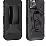 Iphone 12max 6.7inç Kılıf Standlı Extreme Spor Dağcılar Vip Ultra Zırhlı Kemer Klipsli 3 Kat Koruma