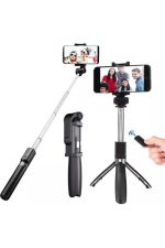 Tripod Kumandalı Bluetooth Selfie Çubuğu