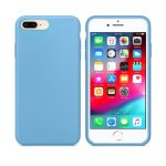 Apple Iphone 7 Plus - 8 Plus Içi Kadife Lansman Silikon Kılıf Mavi