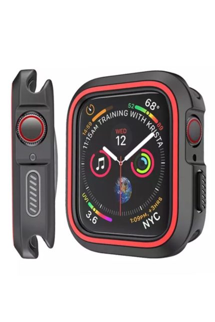 Apple Watch Se 6 5 4 3 2 (44mm) Esnek Nano Silikon Kılıf Çerçeveli Ekran Ve Gövde 360 180 Korumalı