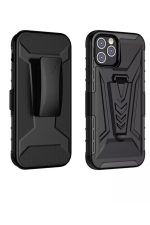 Iphone 12pro 6.1inç Kılıf Standlı Extreme Spor Dağcılar Vip Ultra Zırhlı Kemer Klipsli 3 Kat Koruma