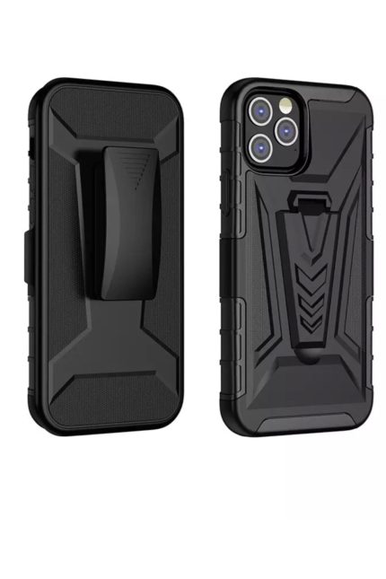 Iphone 12pro 6.1inç Kılıf Standlı Extreme Spor Dağcılar Vip Ultra Zırhlı Kemer Klipsli 3 Kat Koruma