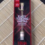 Metal Örgülü Faster Hızlı Şarj Kablosu 10cm Iphone Tüm Modellere Uyumlu 480mps 2.4a