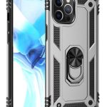 Iphone 12pro Tam Koruma Silikon Kılıf Ve Yüzüklü 360 Derece Standı Araç Tutucu Metal Parça