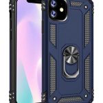 Iphone 12 Tam Koruma Silikon Kılıf Ve Yüzüklü 360 Derece Standı Araç Tutucu Metal Parça