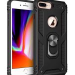 Iphone 7plus 8plus Tam Koruma Silikon Kılıf Ve Yüzüklü 360 Derece Standı Araç Tutucu Metal Parça
