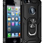 Iphone 5 5s 5se Tam Koruma Silikon Kılıf Ve Yüzüklü 360 Derece Standı Araç Tutucu Metal Parça