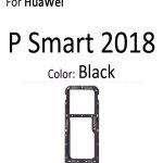 Huawei Psmart 2018 Sim Kart Tepsisi Sim Çekmecesi Siyah Tam Kalite Iç Aksam Teknik Servis Ürünü