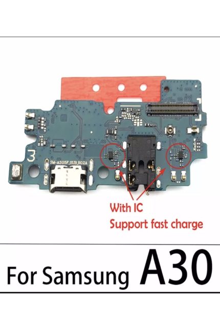 Samsung A30 Mikrofonlu Şarj Soketi Bordu Anten Soketi Tak Çalıştır Iç Aksam Teknik Servis Ürünü