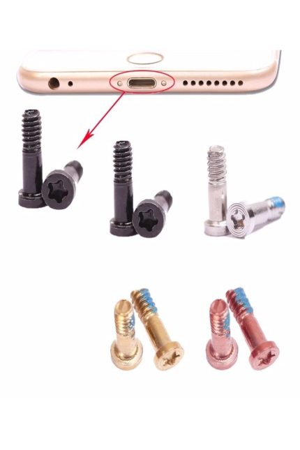 Iphone 6s 6plus Gold Alt Vida Galvanizli Çelik Saç Vida Teknik Servis Ürünü (2adet)