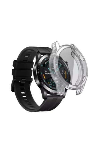Huawei Watch Akıllı Saat Gt Gt2 (46mm ) 360 Tam Kaplayan Silikon Kılıf Tam Kalite Renk:şeffaf