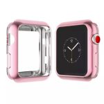 Apple Watch 1 2 3 4 5 6 Se Serisi ( 42mm ) 360 Tam Koruma Silikon Kılıf Premium Renk:gold Rose