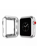 Apple Watch 1 2 3 4 5 6 Se Serisi ( 44mm ) 360 Tam Koruma Silikon Kılıf Premium Renk:gri