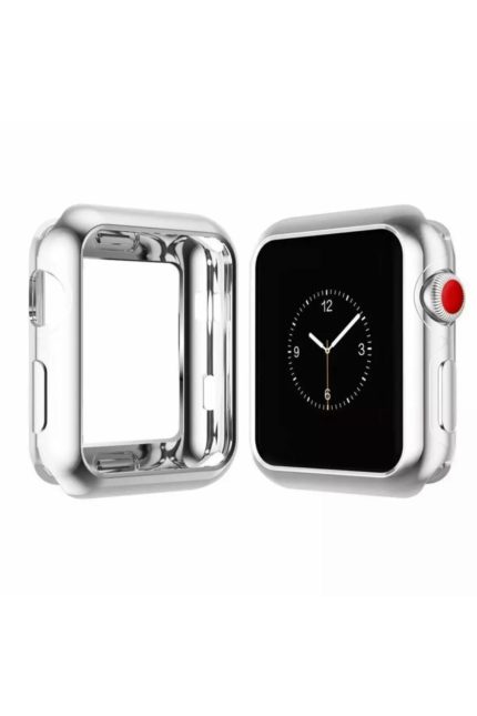Apple Watch 1 2 3 4 5 6 Se Serisi ( 44mm ) 360 Tam Koruma Silikon Kılıf Premium Renk:gri