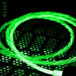 Iphone Lighting Full Işıklı Hareketli Hızlı Şarj Kablo 60w 3.0a Yüksek Kalite Renk:yeşil