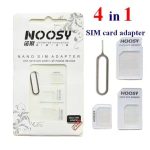 Nano Sim Kart Adaptörü Ve Dönüştürcü 3 Aparat 1 Iğne 4'lü Set