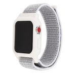 Apple Watch 1 2 3 4 5 6 Se 42 44mm Kordon Kayış Nano Ipek Örme 360derece Koruma Silikon Kılıf