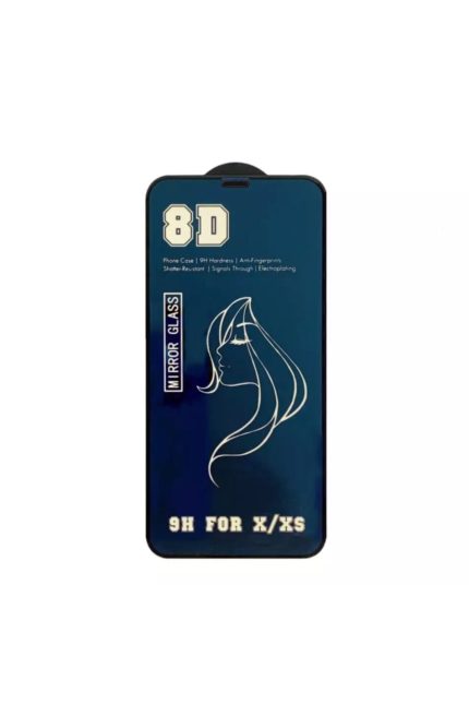 Iphone 11 - Xr 8d Kırılmaz Cam %100 Kavisli Aynalı Temperli Cam Fashıon Serisi Renk:mavi