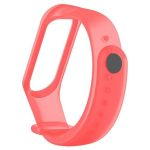 Xiaomi Mi Band 5 Akıllı Bileklik Kordon Kayış Şeffaf Kırmızı Renk