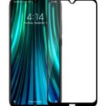 Redmi Note 8 Tam Kaplayan Temperli Cam Microsonic Ekran Koruyucu Siyah