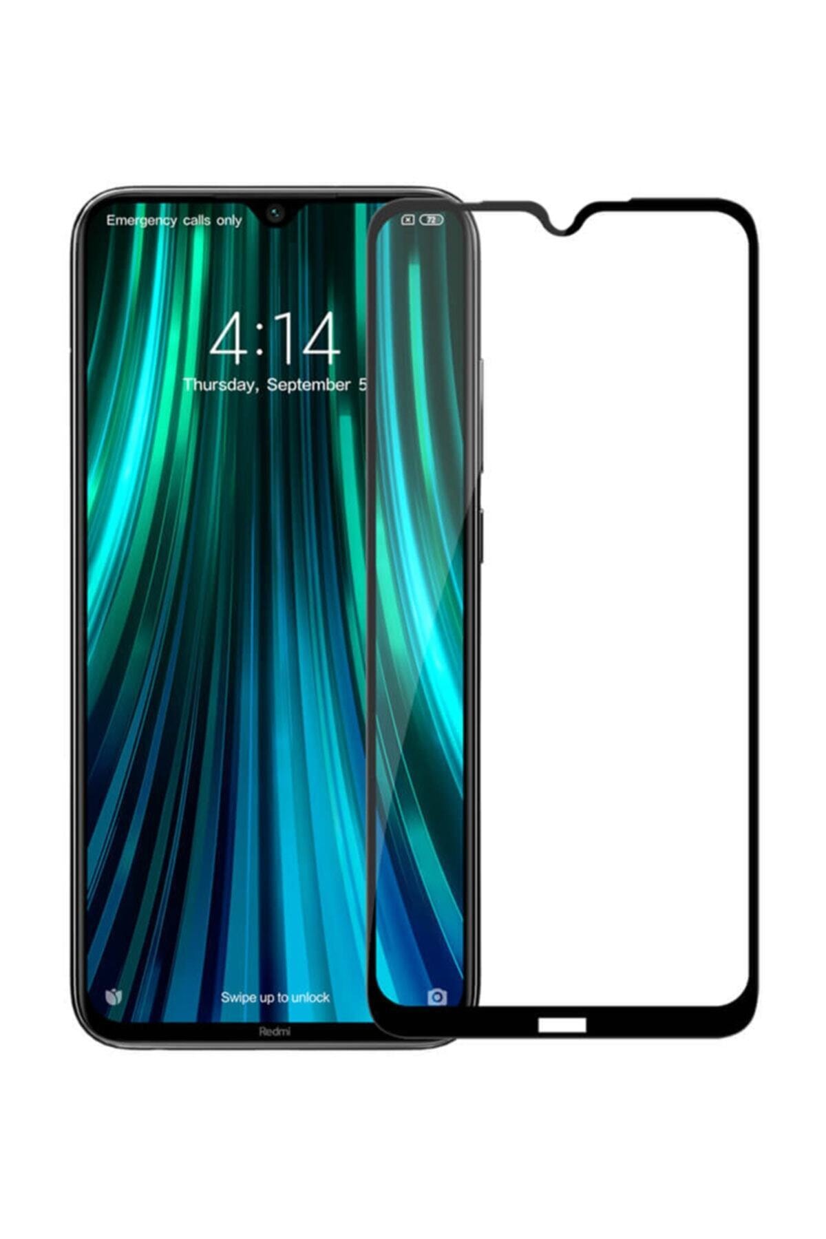 0_org_zoom Redmi Note 8 Tam Kaplayan Temperli Cam Microsonic Ekran Koruyucu Siyah - Görsel 1
