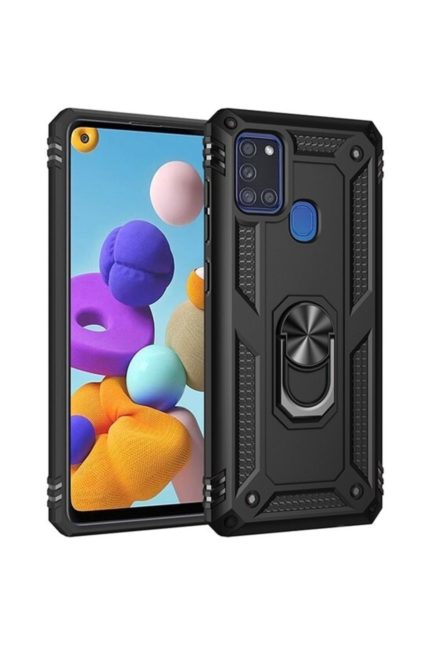 Samsung Galaxy A21s Kılıf Ultra Korumalı Yüzüklü Manyetik Vega Kapak