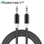 Ultra Profesyonel Aux Kablo 3.5 Mm Jak- Örgülü Kesintisiz Ses Yalıtımlı ( Karışık Renklerde)