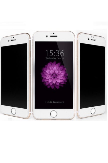 Iphone 6 - 6s 6d Kavisli Temperli Hayelet Ekran Koruyucu (renk - Beyaz) Kırılmaz Cam