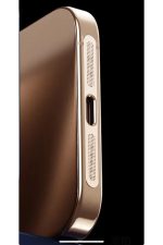 İphone 16Pro-16 ProMax Çöl Titanyum Gold Toz ve Kir Önleyici Filtre Mikrofon , Hoparlör, Şarj Koruma