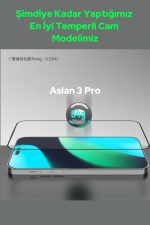 İphone 13 - 13Pro - 14 Aslan 3 Pro Ekran Koruyucu Kırılmaz Cam Kavisli Anti Static Çizilmez Cam - Görsel 3