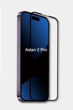 İphone 16ProMax Aslan 2 Pro Ekran Koruyucu Kırılmaz CAM Kavisli Anti Static Çizilmez Cam