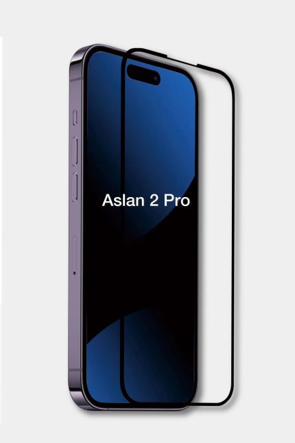 İphone 16ProMax Aslan 2 Pro Ekran Koruyucu Kırılmaz CAM Kavisli Anti Static Çizilmez Cam