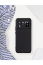 Xiaomi 11 Ultra Uyumlu Siyah Soft Silikon Kılıf Zamanla Boyası Geçmez ve Sararmaz