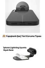 İphone 11-12-13-14PRO-X-13Pro-Max Uyumlu Toz -Kir Önleyici Yapışkanlı Maymun Şarj Yeri Koruma Tıpası