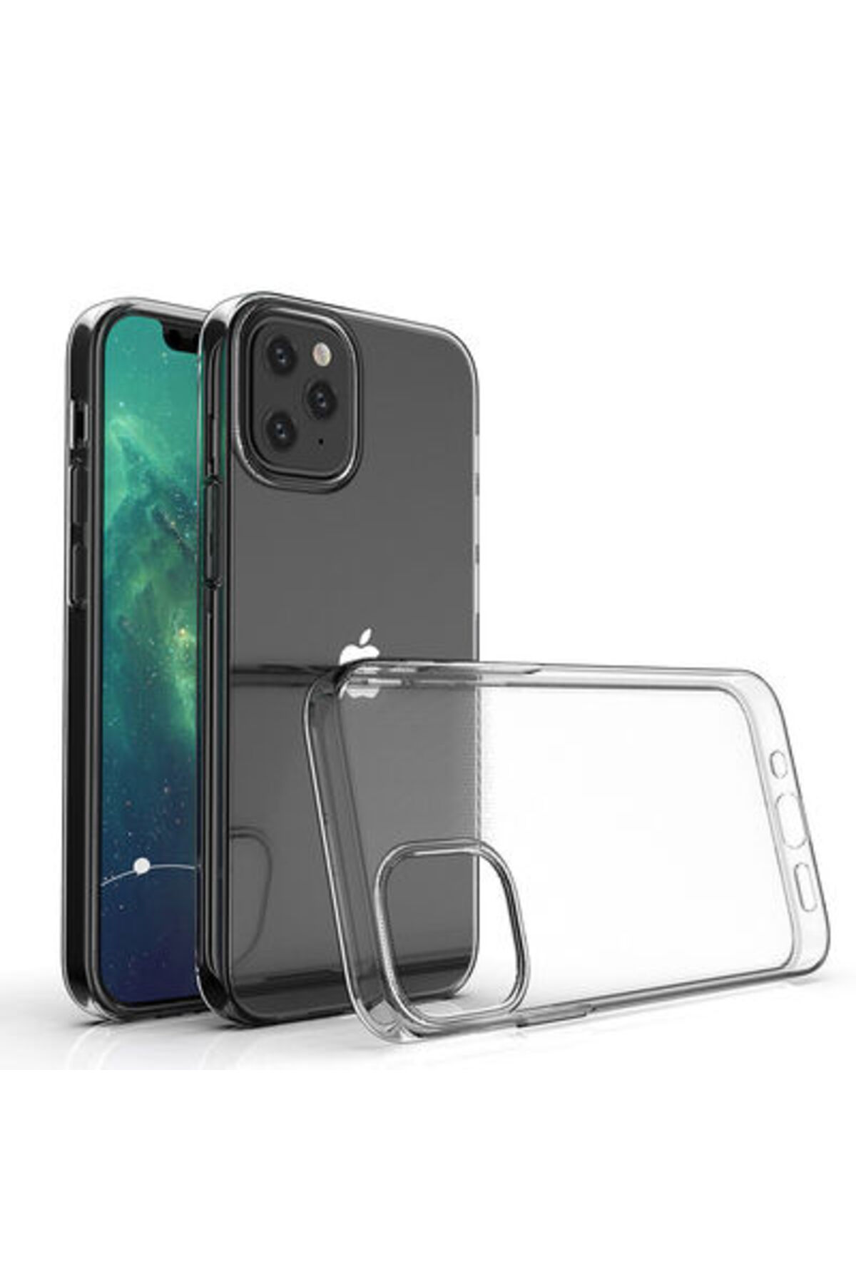 1_org_zoom iPhone 12 Mini Kılıf Esnek ve Şeffaf Sheer Premium TPU Silikon Kapak - Görsel 1