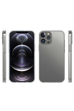 iPhone 12 Mini Kılıf Esnek ve Şeffaf Sheer Premium TPU Silikon Kapak - Görsel 3