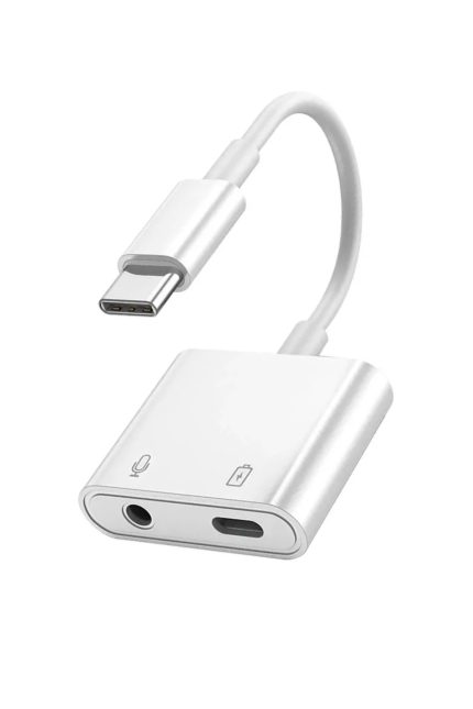 İphone 15-15pro-15ProMax -15Plus Birebir Tam Uyumlu Aux Kulaklık Ve Şarj Çevirici Dönüştürücü Kablo